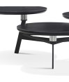 Table basse DISKO plateau pivotant céramique Jade Noir/Or Table basse DISKO plateau pivotant céramique Jade Noir/Or