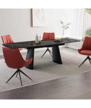 table repas lea extensible 10-14 personnes plateau céramique