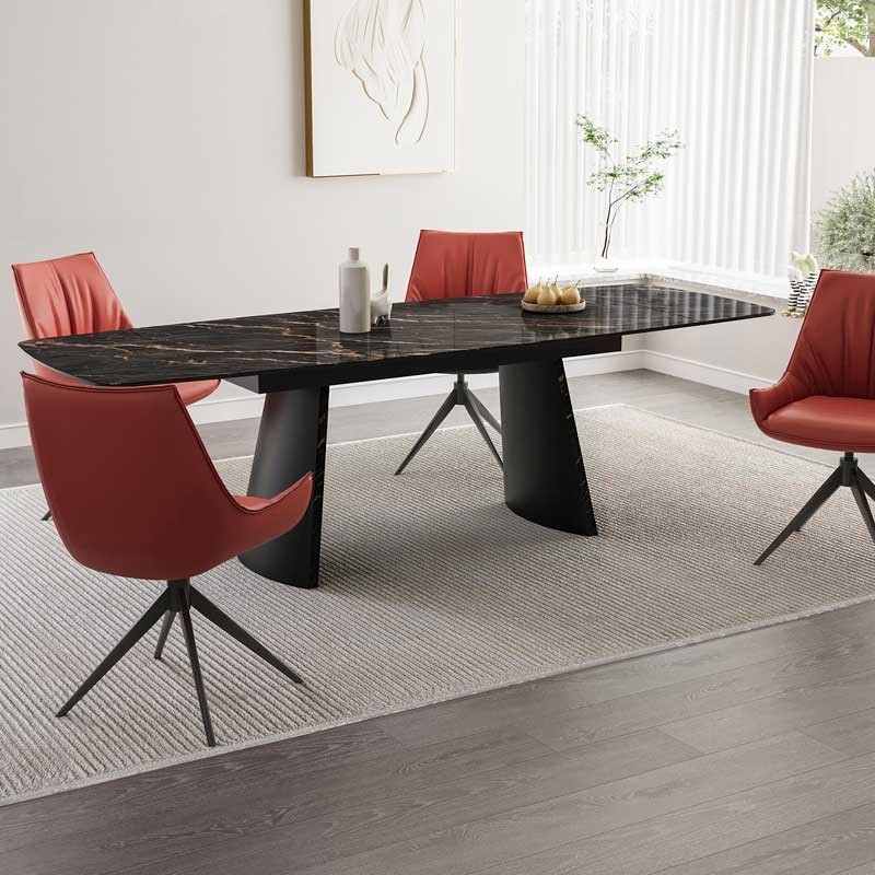 Table repas LEA céramique Nera 2m extensible 14 personnes Table repas LEA céramique Nera 2m extensible 14 personnes