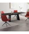 Table repas LEA céramique Nera 2m extensible 14 personnes Table repas LEA céramique Nera 2m extensible 14 personnes