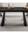 Table repas LEA céramique Nera 2m extensible 14 personnes Table repas LEA céramique Nera 2m extensible 14 personnes