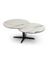 Table basse TAHITI 2 plateaux pivotants Golden Stone Table basse TAHITI 2 plateaux pivotants Golden Stone