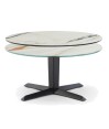 Table basse TAHITI 2 plateaux pivotants Golden Stone Table basse TAHITI 2 plateaux pivotants Golden Stone