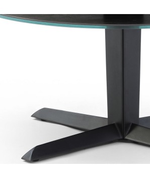 table basse tahiti plateau verre