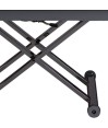 Table basse-Repas JUMPY relevable Gris Clair Table basse-Repas JUMPY relevable Gris Clair
