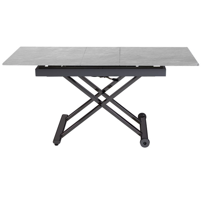 Table basse-Repas JUMPY relevable Gris Clair Table basse-Repas JUMPY relevable Gris Clair