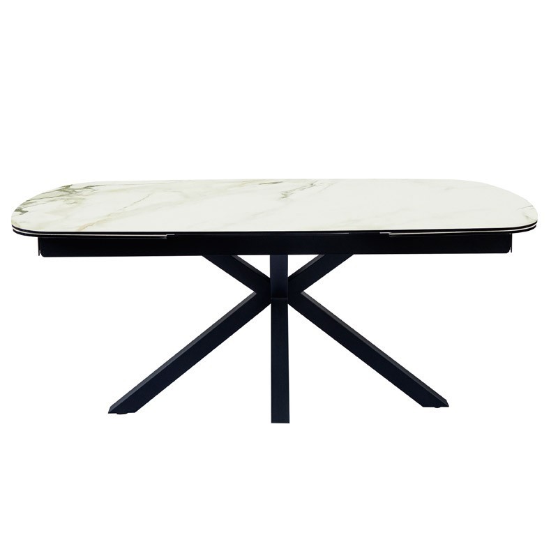 Table repas ELISA Golden Stone extensible pour 12 personnes Table repas ELISA Golden Stone extensible pour 12 personnes