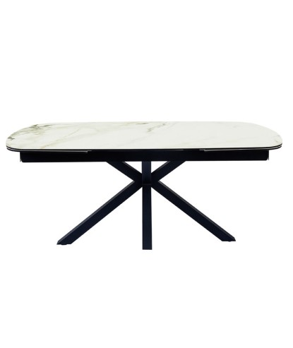 Table repas ELISA Golden Stone extensible pour 12 personnes