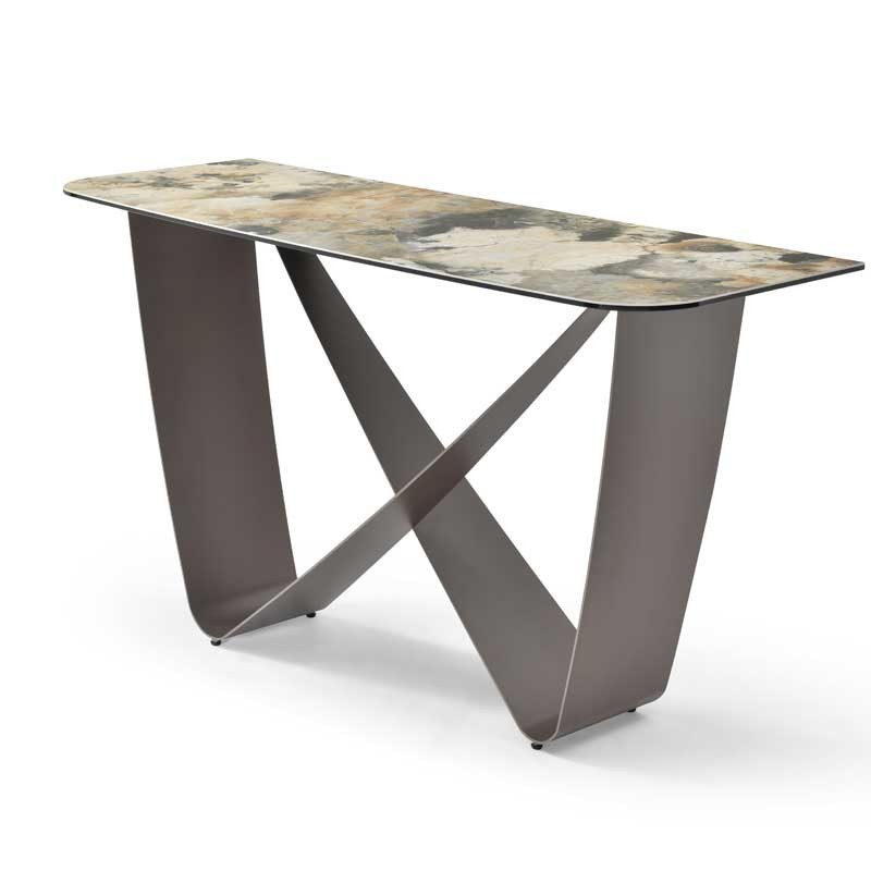 Console OMEGA céramique Lezzia pied sculptural Console OMEGA céramique Lezzia pied sculptural