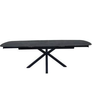 Table repas ELISA Acier Corten extensible pour 12 personnes