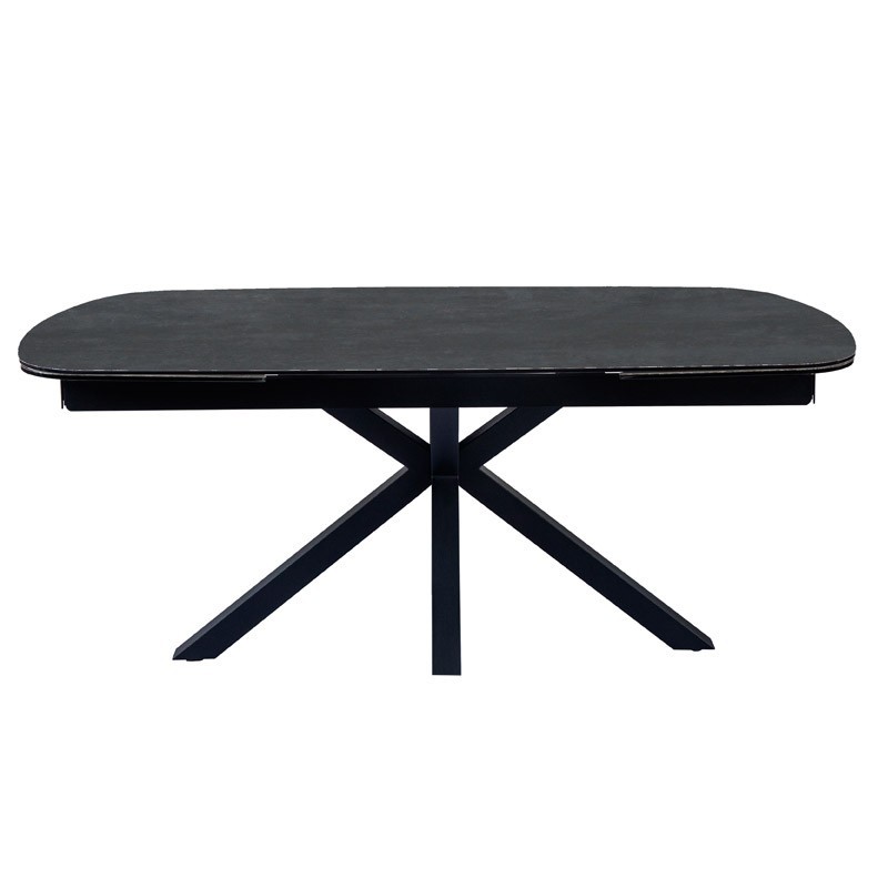 Table repas ELISA Acier Corten extensible pour 12 personnes Table repas ELISA Acier Corten extensible pour 12 personnes