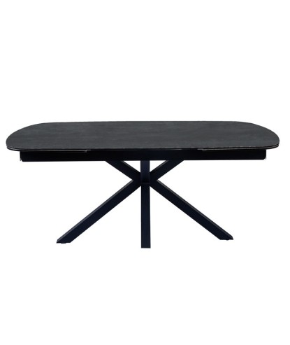 Table repas ELISA Acier Corten extensible pour 12 personnes