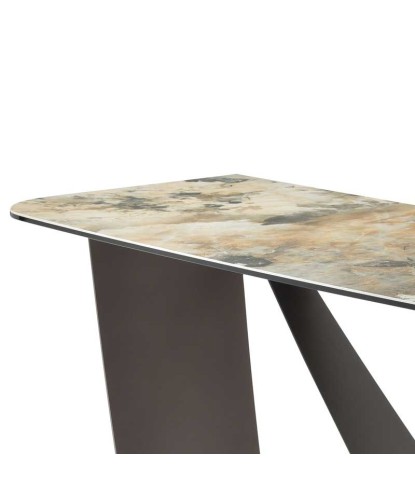 Console OMEGA céramique Lezzia pied sculptural