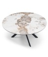 Table repas SOFIA 1m80 rectangulaire - ronde céramique Pandora