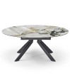 Table repas SOFIA 1m80 rectangulaire - ronde céramique Cold Jade