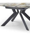Table repas SOFIA 1m80 rectangulaire - ronde céramique Cold Jade