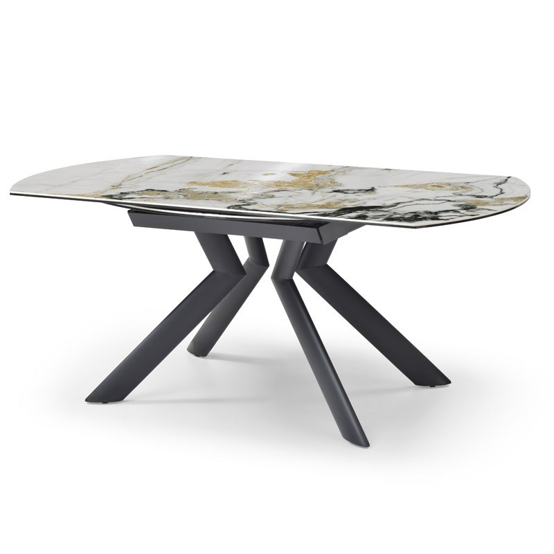 Table repas SOFIA 1m80 rectangulaire - ronde céramique Cold Jade