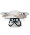 Table basse TREFLE 3 plateaux pivotants céramique Pandora Table basse TREFLE 3 plateaux pivotants céramique Pandora