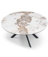 Table repas ronde - rectangulaire SOFIA 1m50 céramique Pandora 6-8 personnes