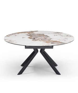 Table repas SOFIA 1m50 rectangulaire - ronde céramique Pandora