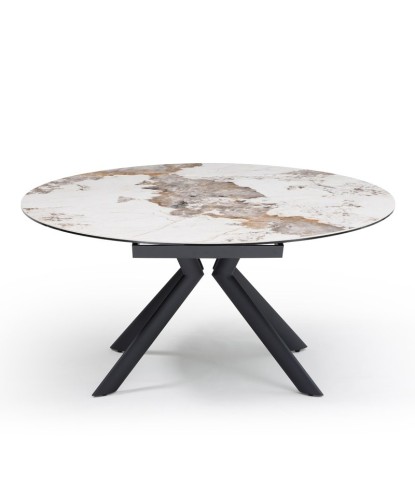 Table repas SOFIA 1m50 rectangulaire - ronde céramique Pandora