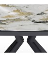 Table repas SOFIA 1m50 rectangulaire - ronde céramique Cold Jade