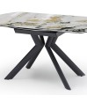 Table repas SOFIA 1m50 rectangulaire - ronde céramique Cold Jade