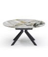 Table repas SOFIA 1m50 rectangulaire - ronde céramique Cold Jade