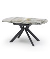 Table repas SOFIA 1m50 rectangulaire - ronde céramique Cold Jade