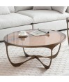 Table basse PULP ronde Arts-déco verre sépia Table basse PULP ronde Arts-déco verre sépia