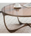 Table basse PULP ronde Arts-déco verre sépia Table basse PULP ronde Arts-déco verre sépia