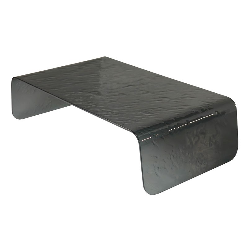 Table basse OAKLAND monolithique verre martelé Table basse OAKLAND monolithique verre martelé