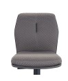Tabouret de bar réglable rétro chic NINA tissu texturé Gris Tabouret de bar réglable rétro chic NINA tissu texturé Gris