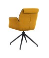 Fauteuils pivotants coque enveloppante NINA Jaune vendus par 2 Fauteuils pivotants coque enveloppante NINA Jaune vendus par 2
