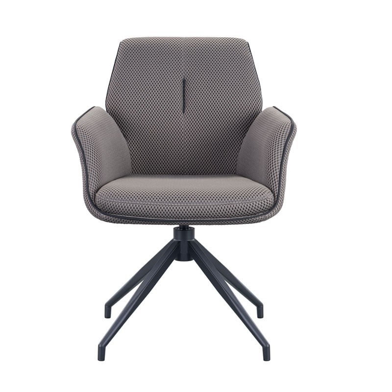 Fauteuils pivotants coque enveloppante NINA Gris vendus par 2