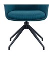 Fauteuils pivotants coque enveloppante NINA Bleu vendus par 2