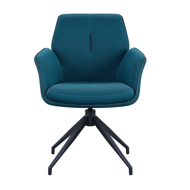 Fauteuils pivotants coque enveloppante NINA Bleu vendus par 2