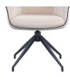 Fauteuils pivotants coque enveloppante NINA Blanc vendus par 2