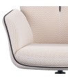 Fauteuils pivotants coque enveloppante NINA Blanc vendus par 2