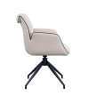 Fauteuils pivotants coque enveloppante NINA Blanc vendus par 2