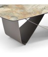 Table basse OMEGA céramique Lezzia pied Sculptural Table basse OMEGA céramique Lezzia pied Sculptural