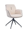 Fauteuils pivotants coque enveloppante NINA Blanc vendus par 2
