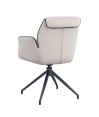Fauteuils pivotants coque enveloppante NINA Blanc vendus par 2