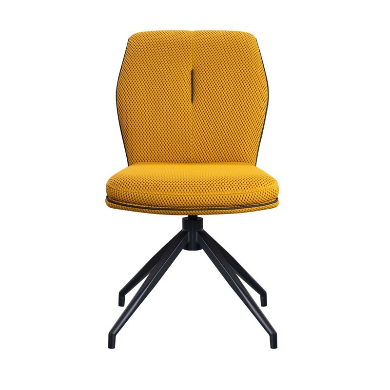 Chaises PIVOTANTES NINA jaune vendues par 2 Chaises PIVOTANTES NINA jaune vendues par 2