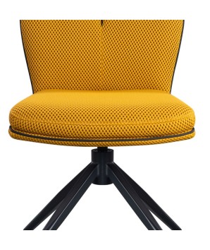 Chaises PIVOTANTES NINA jaune vendues par 2