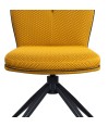 Chaises PIVOTANTES NINA jaune vendues par 2 Chaises PIVOTANTES NINA jaune vendues par 2