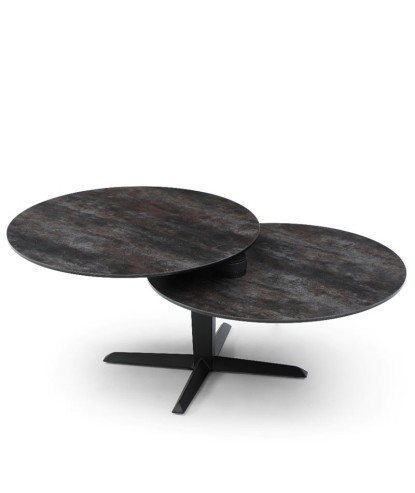 Table basse TAHITI 2 plateaux pivotants Shadow