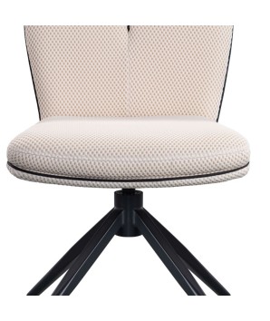 Chaises PIVOTANTES NINA Blanc vendues par 2