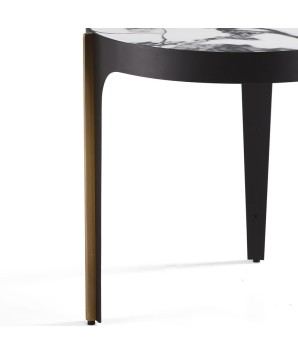 coin canapé ADAGGIO art déco detail pied bronze plateau céramique marbre Yunshan
