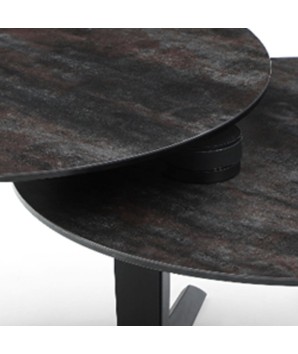 Table basse TAHITI plateaux pivotants Shadow